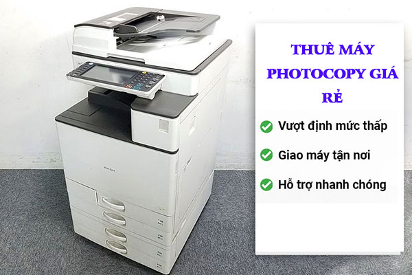Đơn vị thuê máy photocopy uy tín, đặt cọc 0đ